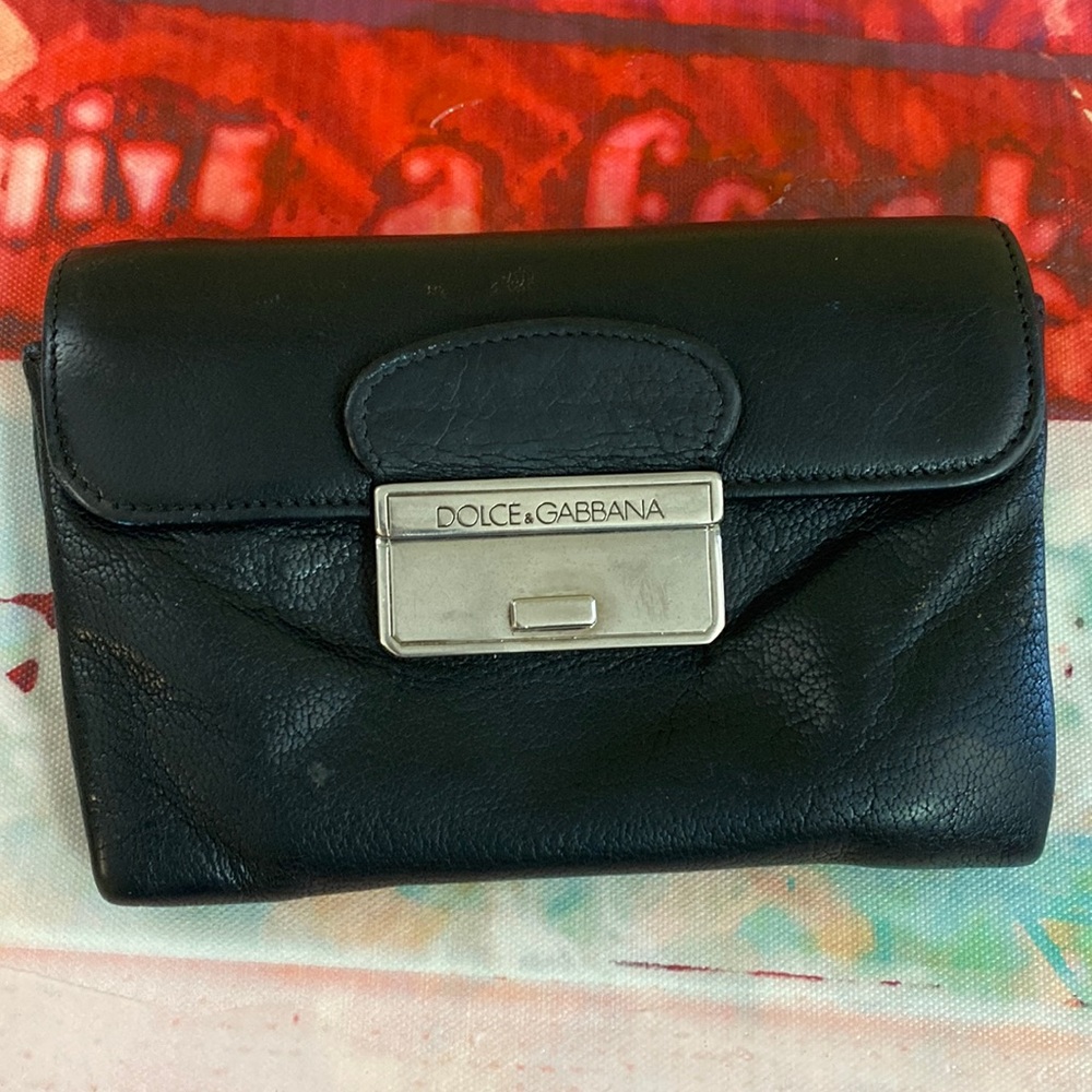 Dolce and Gabbana Leather Wallet Coin Purse